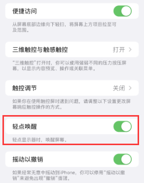 新蔡苹果授权维修站分享iPhone轻点无法唤醒怎么办