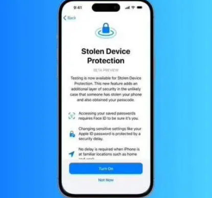 新蔡苹果授权维修店分享被盗设备保护功能开启方法 