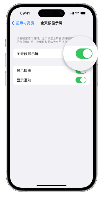 新蔡苹果14维修店分享如何自定义 iPhone 14 Pro 常亮显示屏 