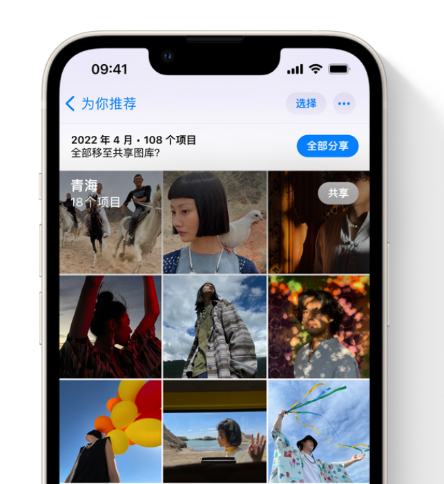 新蔡苹果维修网点分享在 iPhone 上使用共享图库 