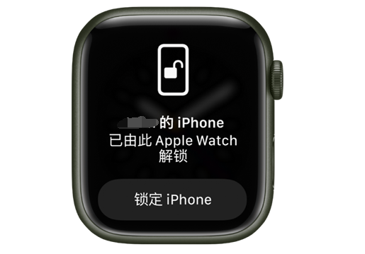 新蔡苹果手机维修分享用 AppleWatch 解锁配备面容 ID 的 iPhone方法 